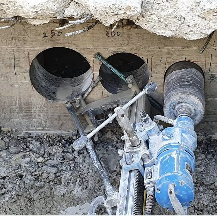 Fori di Carotaggio — cantiere EDILSERVICE n. 1, Carotaggio nel Nord e Centro Italia