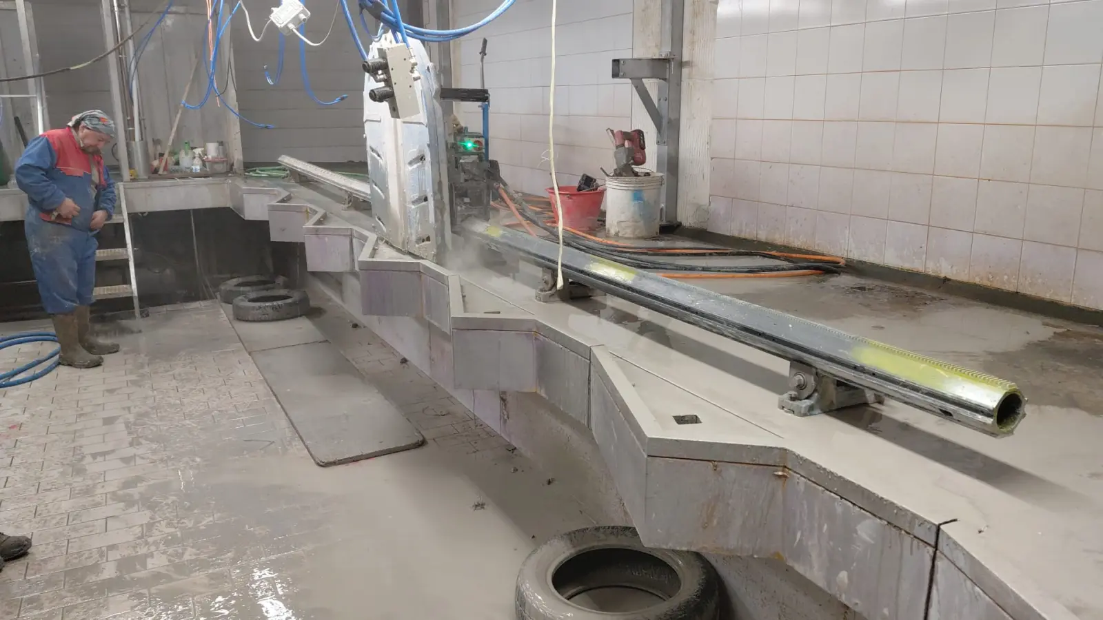 Adeguamento Sale di Mungitura — Agricoltura e zootecnia, foto cantiere 7 eseguito da EDILSERVICE nel Nord e Centro Italia
